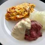 イギリス風朝食??”ハムとズッキーニのオムレツ”他。